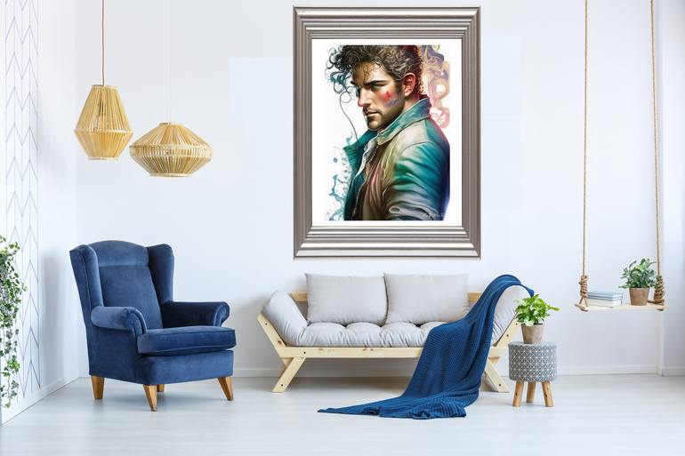 Original Art Deco Fantasy Digital by Raz Write