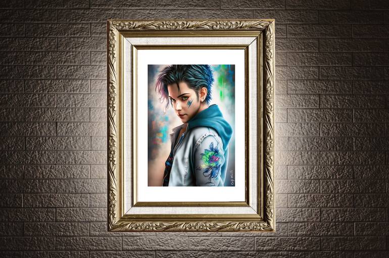 Original Art Deco Fantasy Digital by Raz Write