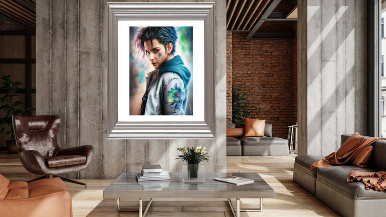 Original Art Deco Fantasy Digital by Raz Write