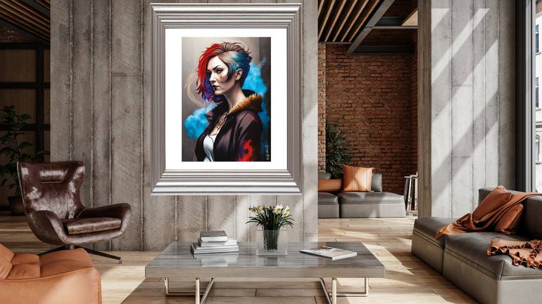 Original Art Deco Fantasy Digital by Raz Write