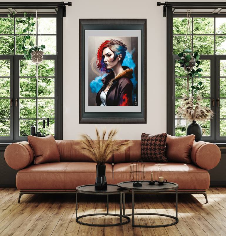 Original Art Deco Fantasy Digital by Raz Write