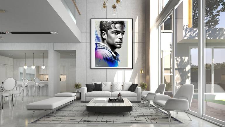 Original Art Deco Men Digital by Raz Write