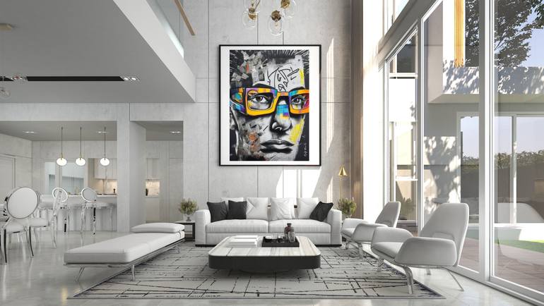 Original Abstract Expressionism Graffiti Digital by Raz Write