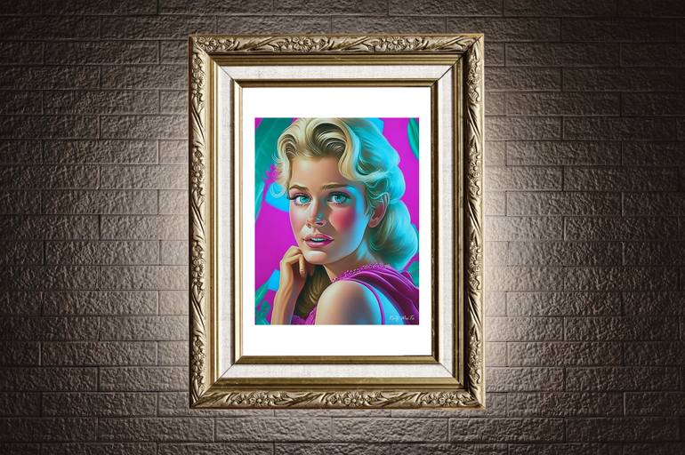 Original Art Deco Pop Culture/Celebrity Digital by Raz Write