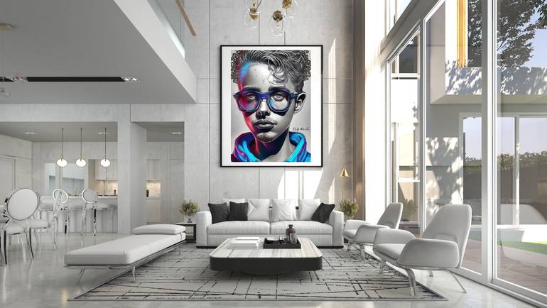 Original Illustration Family Digital by Raz Write