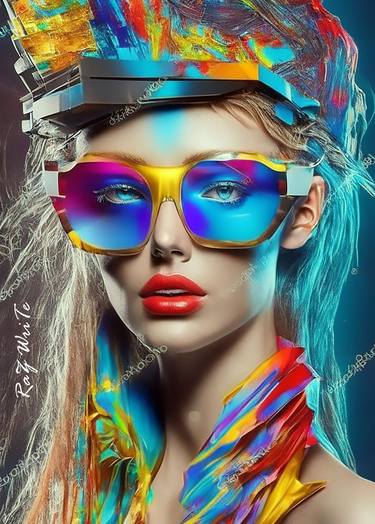 Original Art Deco Fashion Digital by Raz Write