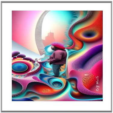 Print of Abstract Performing Arts Digital by Raz Write