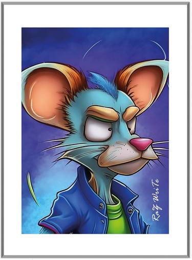 Print of Portraiture Cartoon Digital by Raz Write