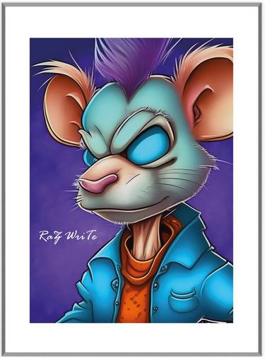 Print of Cartoon Digital by Raz Write