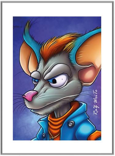 Print of Portraiture Cartoon Digital by Raz Write