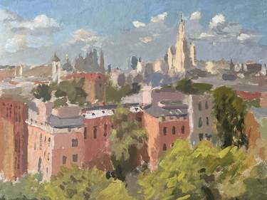 Print of Figurative Cities Paintings by Altynai Abisheva
