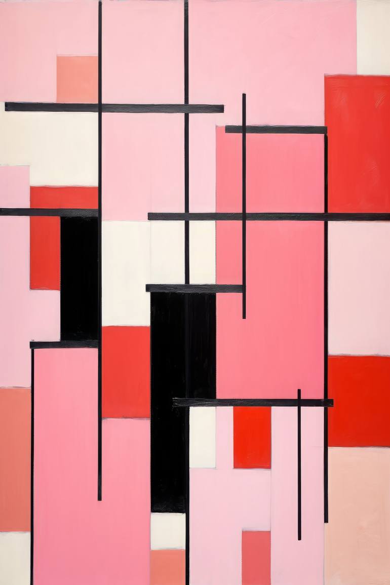 Create Harmony Using a Geometric Painting of the Wall and Color Pallets