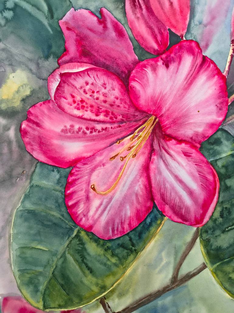 Original Illustration Floral Painting by Iryna Kovalenko