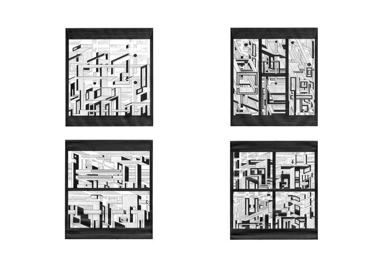 Four Squares (1,2,3,4) - Print