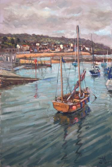 Original Figurative Boat Paintings by James Budden