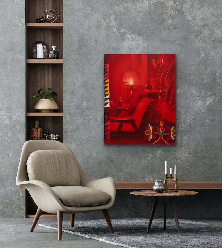 Original Contemporary Interiors Painting by Mykhailo Korobkov