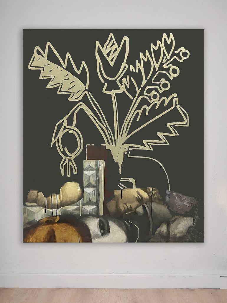 Original Contemporary Botanic Painting by Mykhailo Korobkov