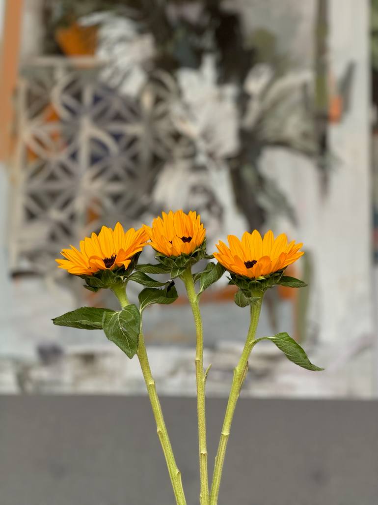 Original Abstract Expressionism Architecture Painting by Mykhailo Korobkov