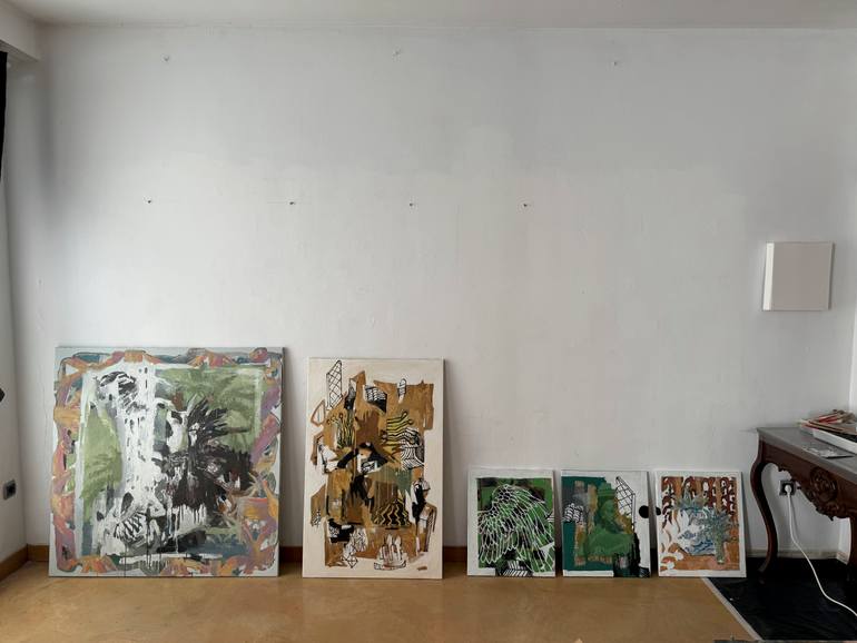 Original Abstract Painting by Mykhailo Korobkov