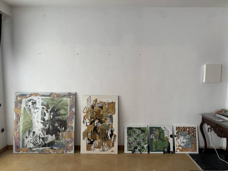 Original Abstract Painting by Mykhailo Korobkov
