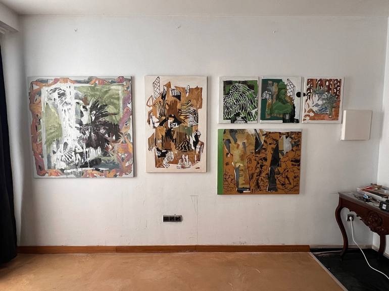 Original Abstract Painting by Mykhailo Korobkov