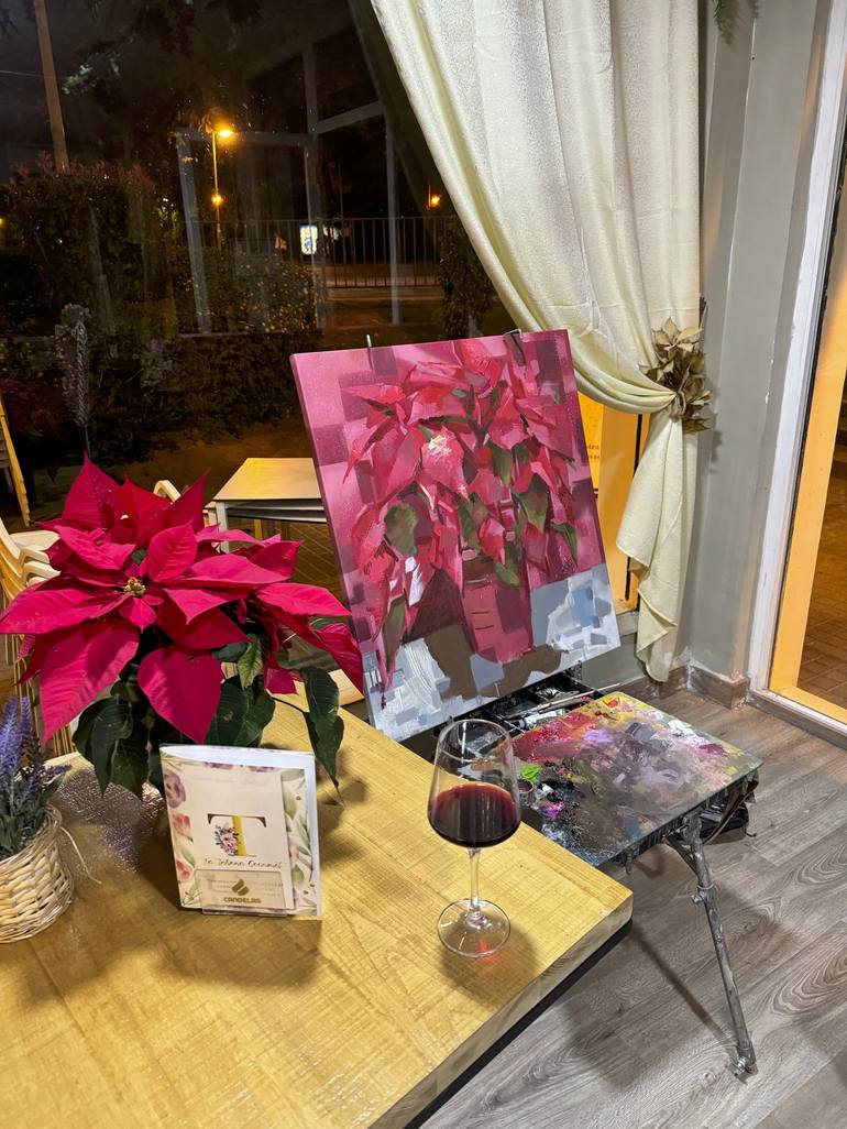 Original Abstract Botanic Painting by Mykhailo Korobkov