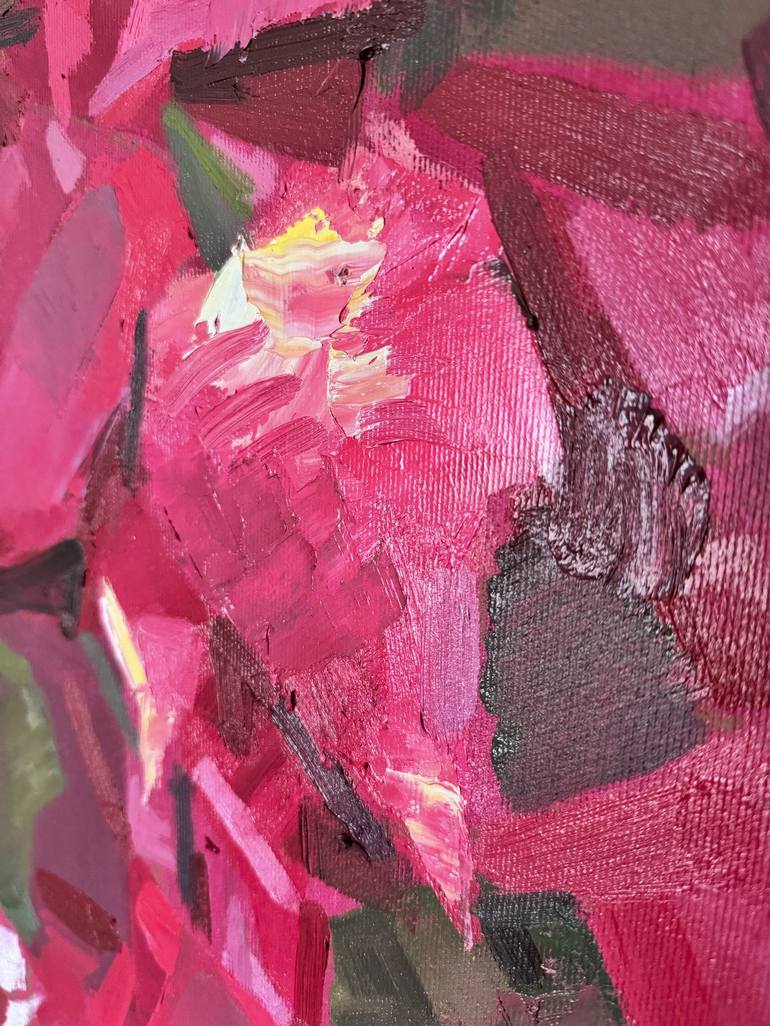 Original Abstract Botanic Painting by Mykhailo Korobkov