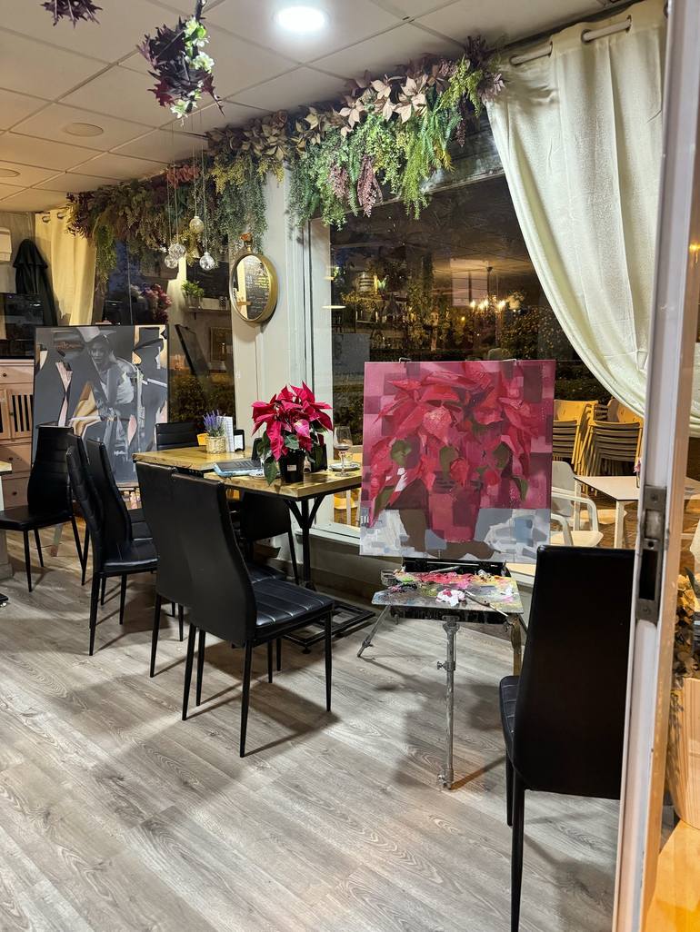 Original Abstract Botanic Painting by Mykhailo Korobkov