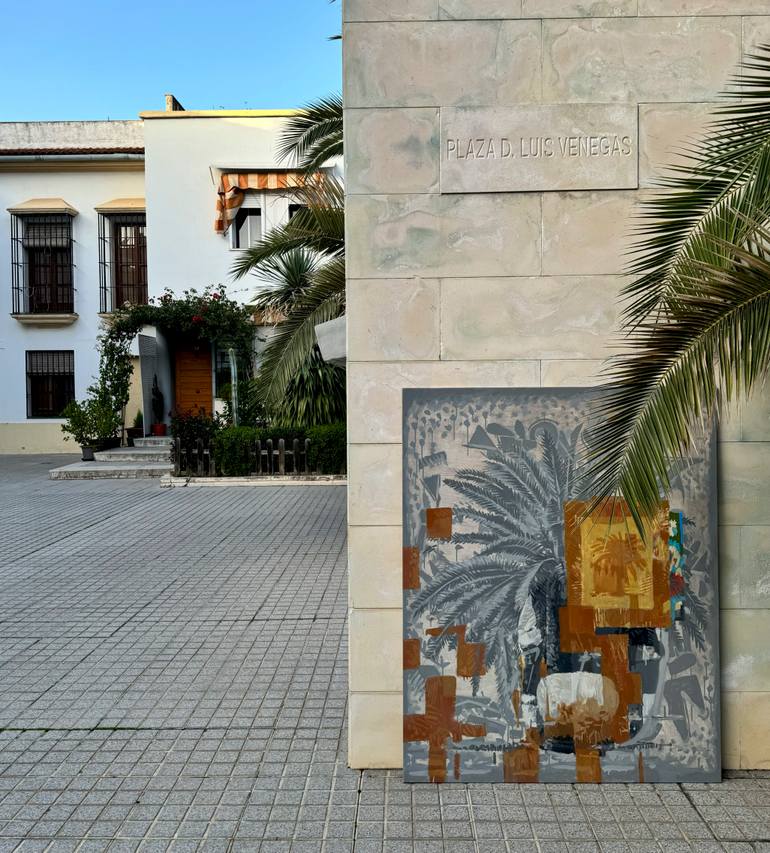 Original Abstract Botanic Painting by Mykhailo Korobkov