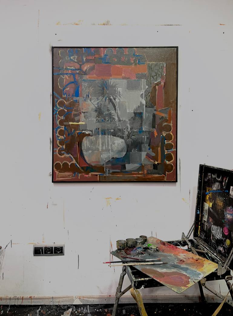 Original Art Nouveau Abstract Painting by Mykhailo Korobkov