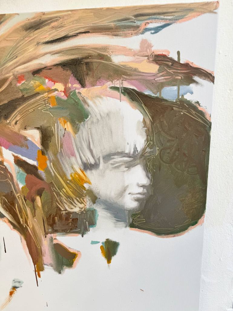 Original Portraiture Abstract Painting by Mykhailo Korobkov