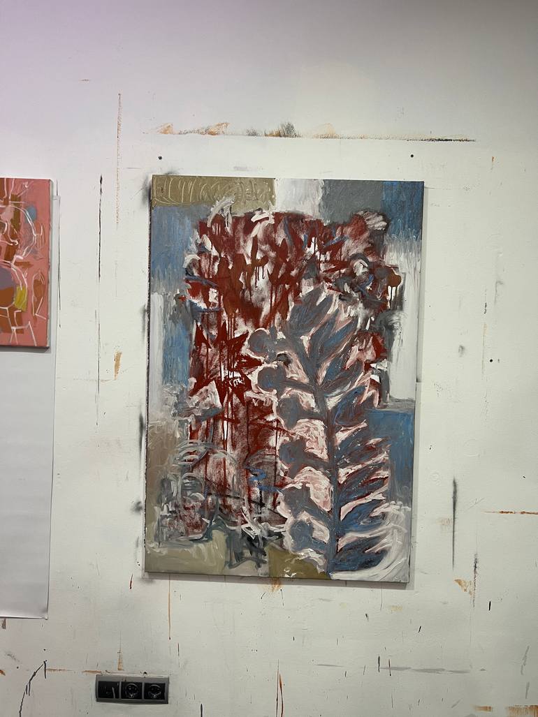 Original Art Nouveau Abstract Painting by Mykhailo Korobkov