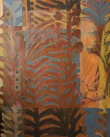 Original Abstract Botanic Painting by Mykhailo Korobkov