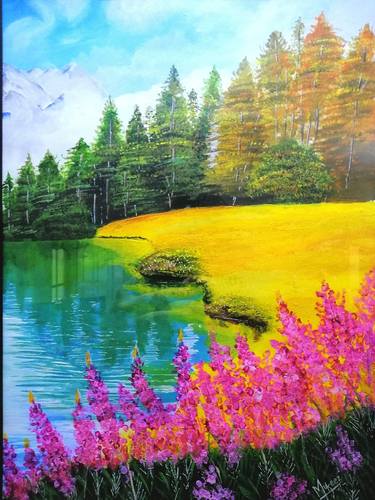 Original Landscape Paintings by Mufeez Ur rehman