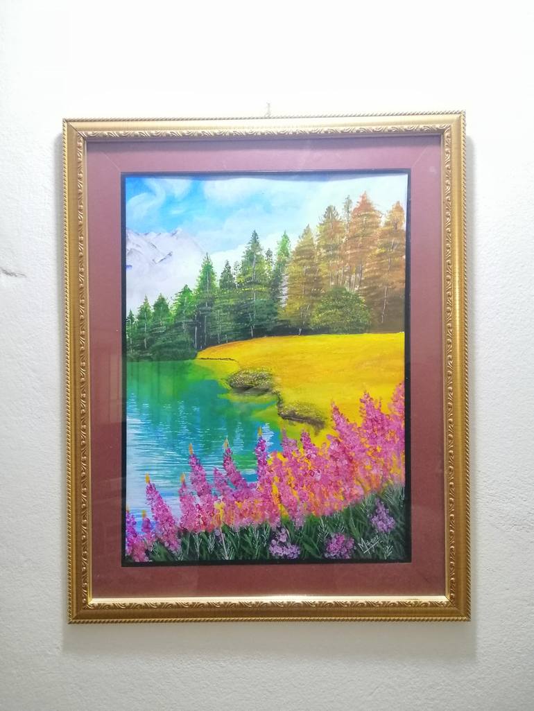 Original Realism Landscape Painting by Mufeez Ur rehman