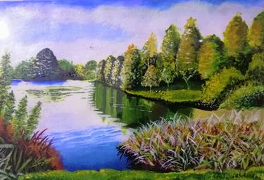 Original Realism Landscape Paintings by Mufeez Ur rehman