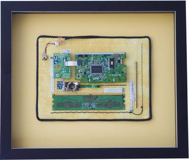 Original Modern Technology Mixed Media by Melanie Wood