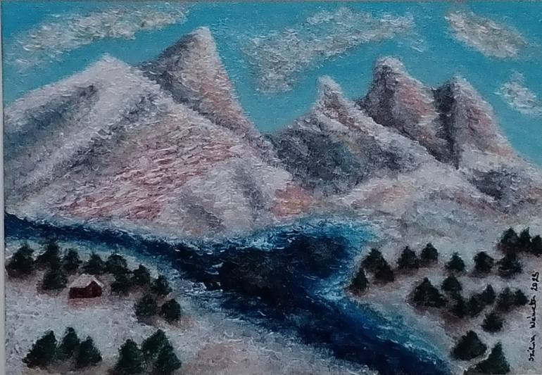 Original Landscape Painting by Szilvia Nemeth