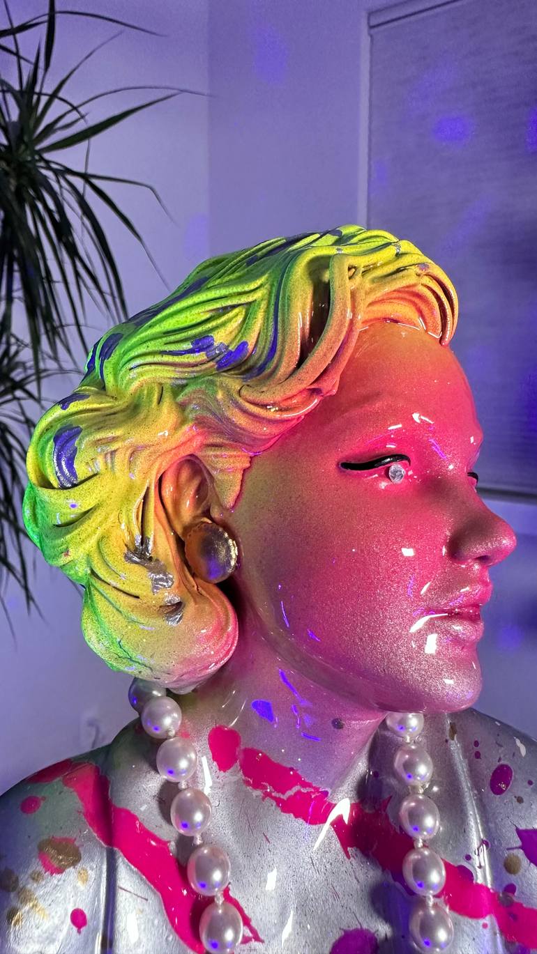 Original Contemporary Pop Culture/Celebrity Sculpture by Hypnotiq Xperience