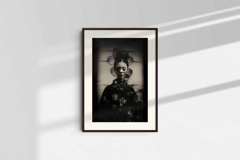 Original Portraiture Women Mixed Media by Rens Dekker