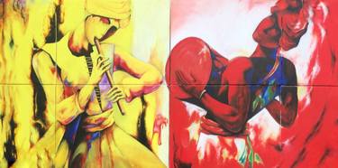 Original Abstract Music Paintings by Gautam Banga