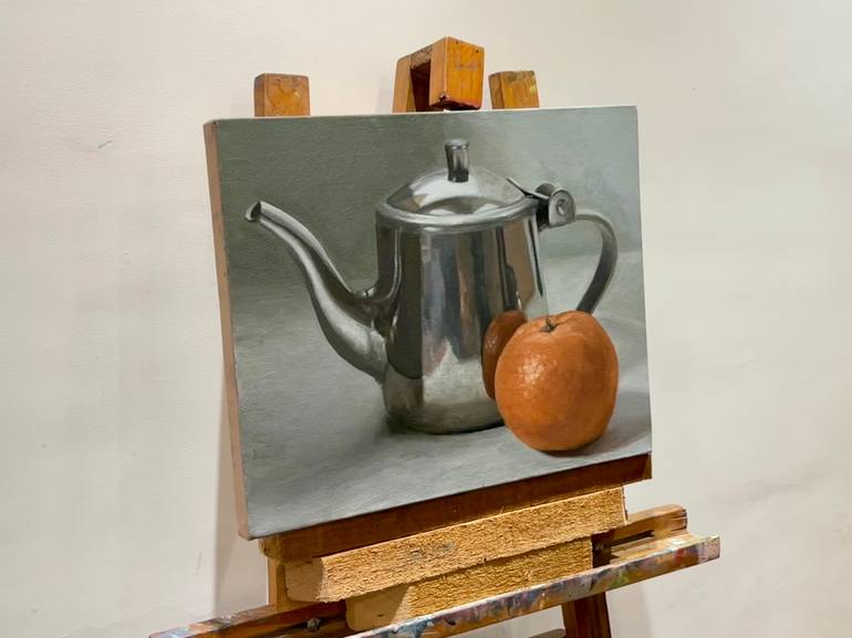 Original Photorealism Still Life Painting by Gautam Banga