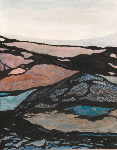 Original Fine Art Landscape Mixed Media by Lynn Eaton