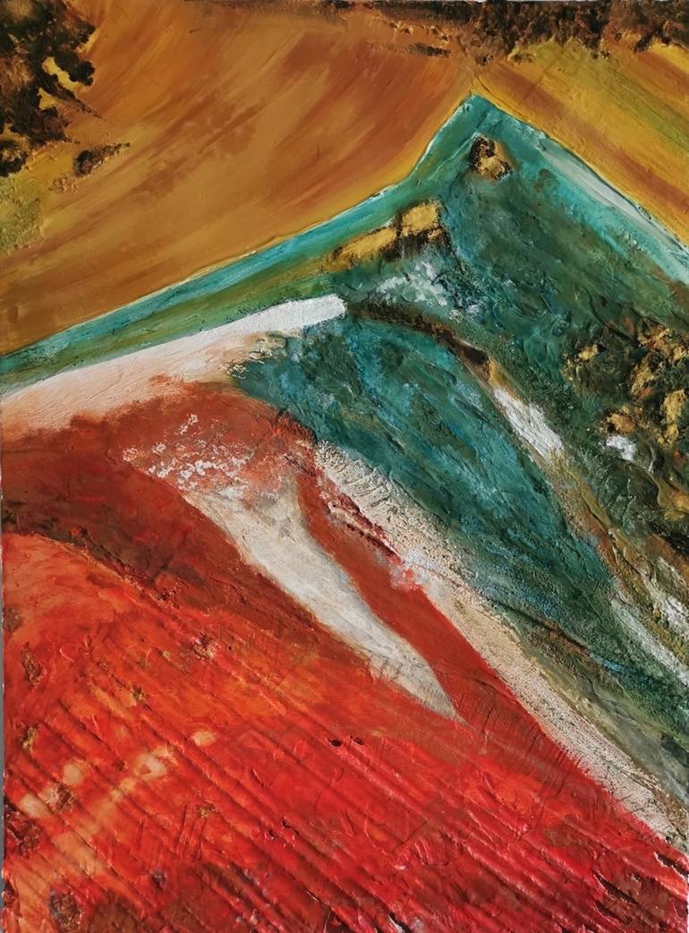 Original Abstract Landscape Painting by Maximo Simon Walther