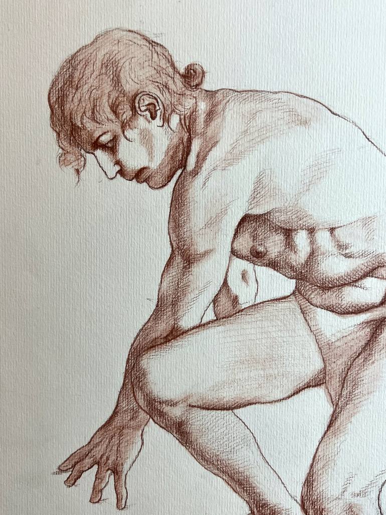 Original Figurative Men Drawing by Michelangelo Valenti