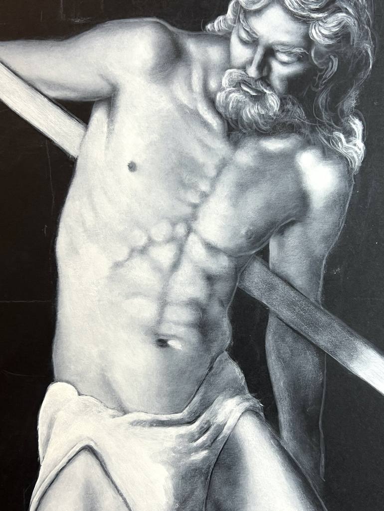 Original Figurative Body Drawing by Michelangelo Valenti