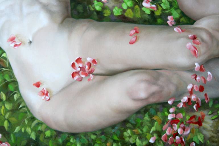 Original Figurative Nude Painting by Michelangelo Valenti