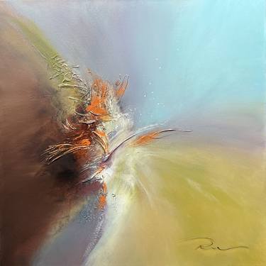 Original Abstract Floral Paintings by Indie Ru