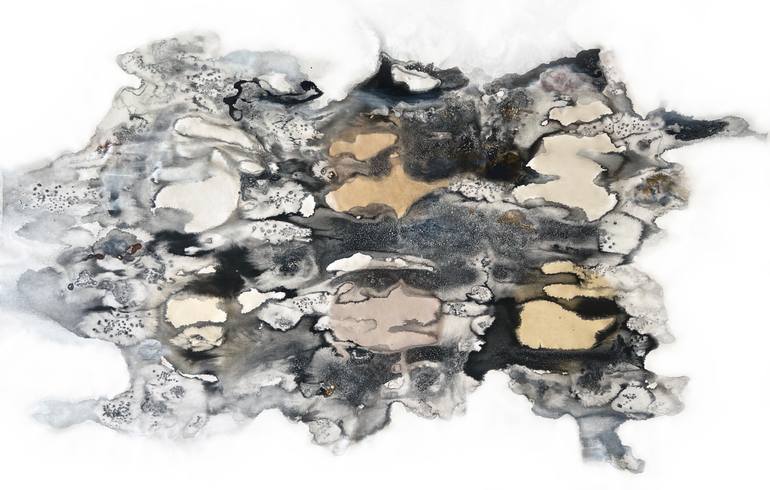 Original Abstract Expressionism Abstract Painting by Indie Ru