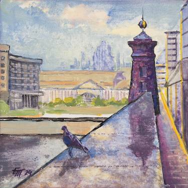 Original Contemporary Architecture Painting by Elena Turgeneva